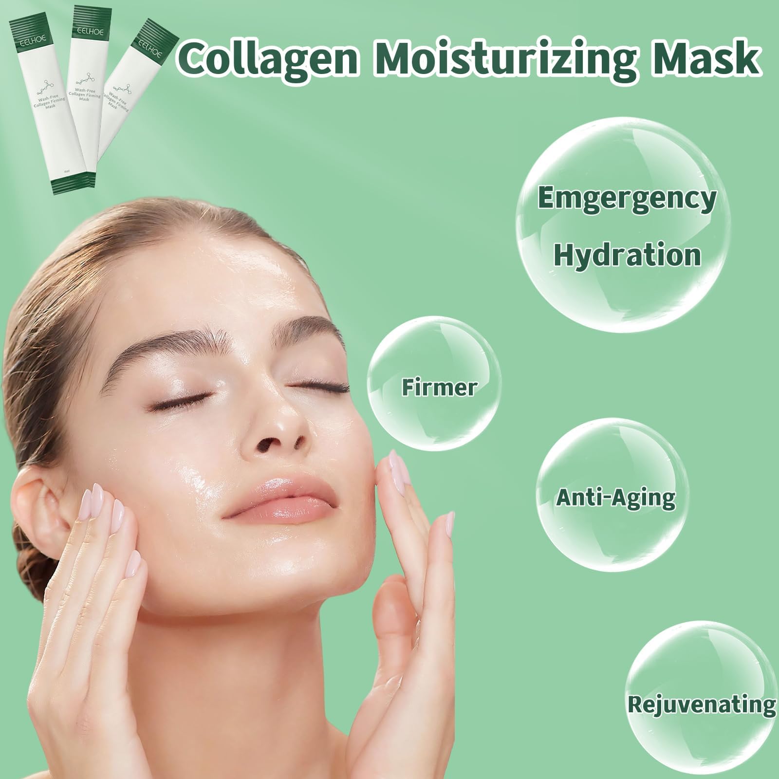 zhnnt mascarilla nocturna de colágeno hidratación durante el sueño