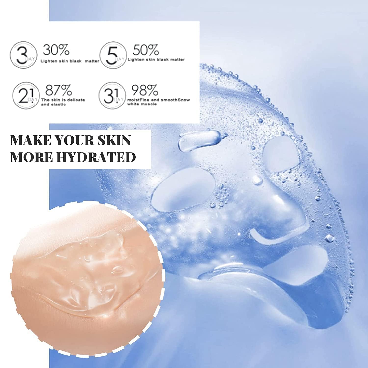 zhnnt textura ligera de la mascarilla, se absorbe rápido