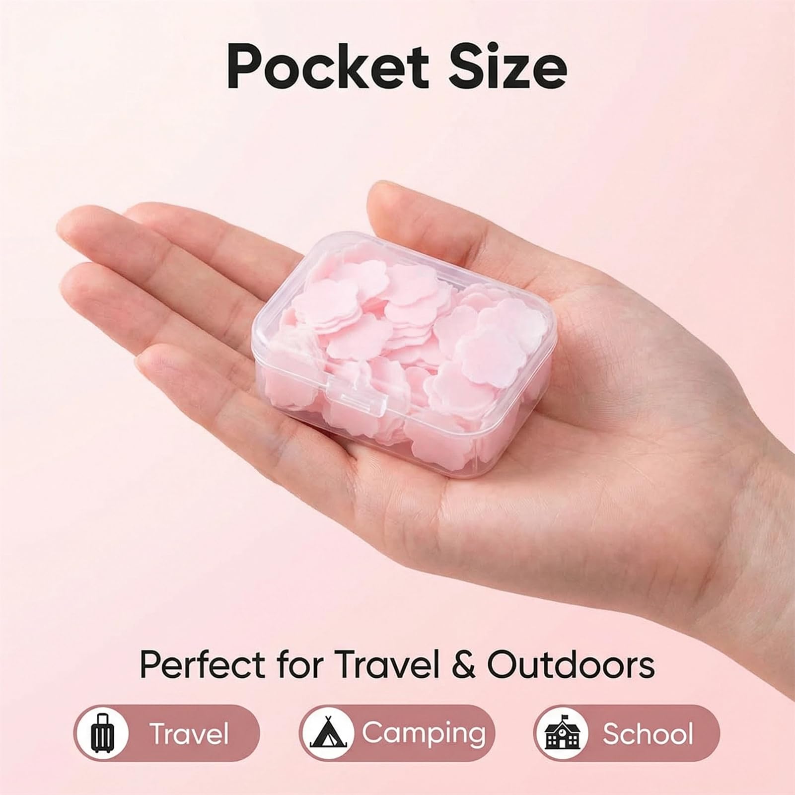 ZHU IN SY dispensador-portatil, tamaño pequeño para bolso y camping.