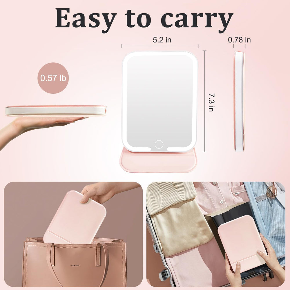 ZHUOTHAN Espejo con carga USB integrada para uso continuo.