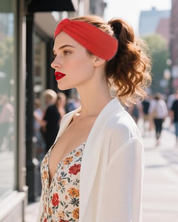 Zilotusnte banda para cabello mezcla poliéster spandex, secado rápido