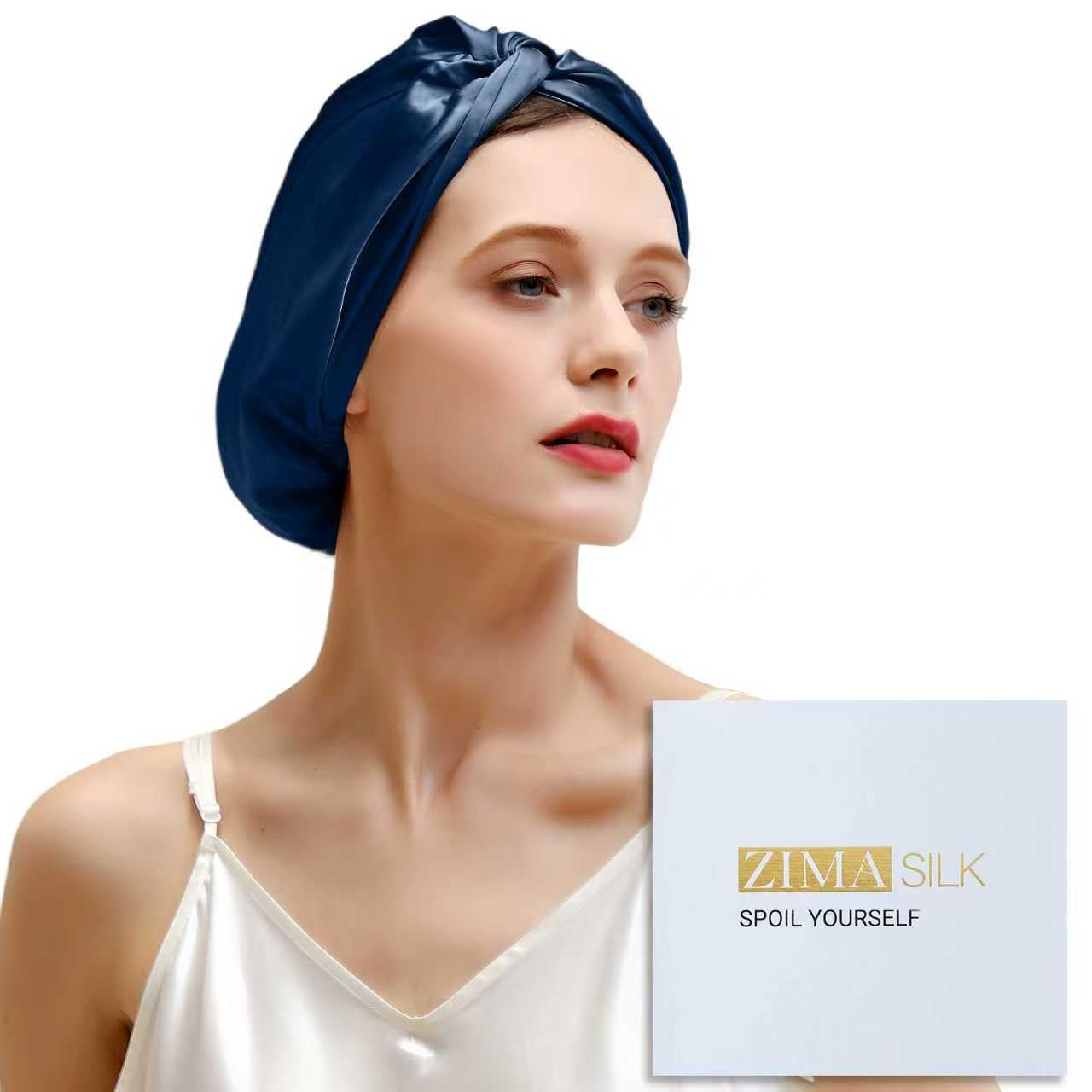 ZIMASILK bonete de seda 22 Momme para dormir, reduce fricción.