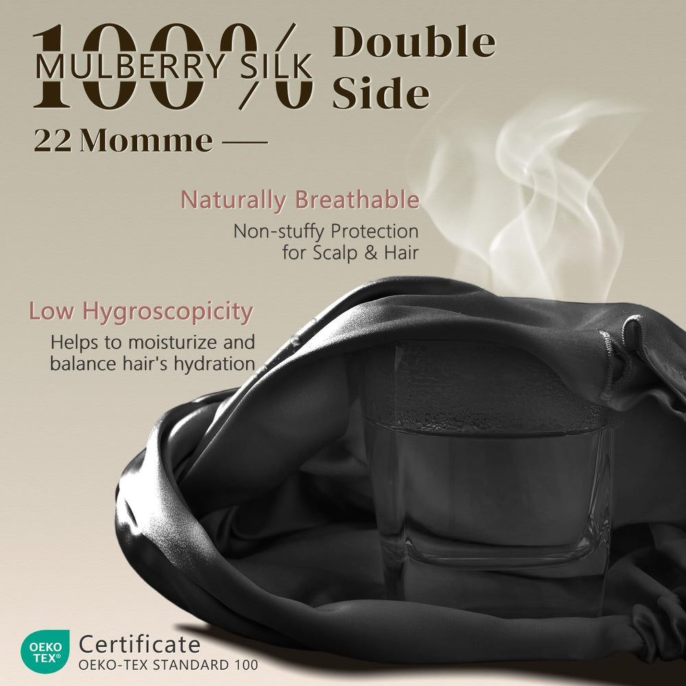 Bonete de seda ZIMASILK 22-momme con superficie suave para dormir