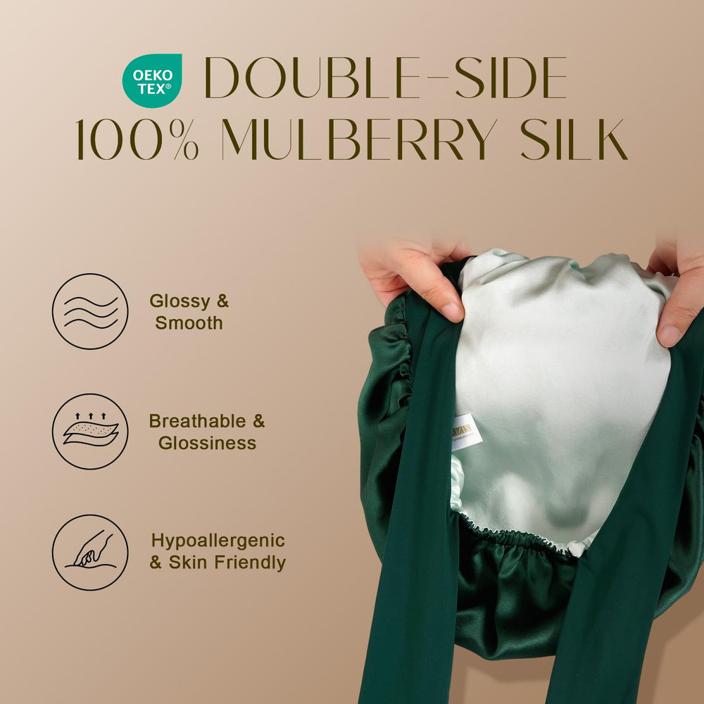 Tiras largas de ZIMASILK para comodidad nocturna.