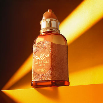Outer box of Zimaya Al Barari Shore Pour Homme highlights gift-ready presentation.