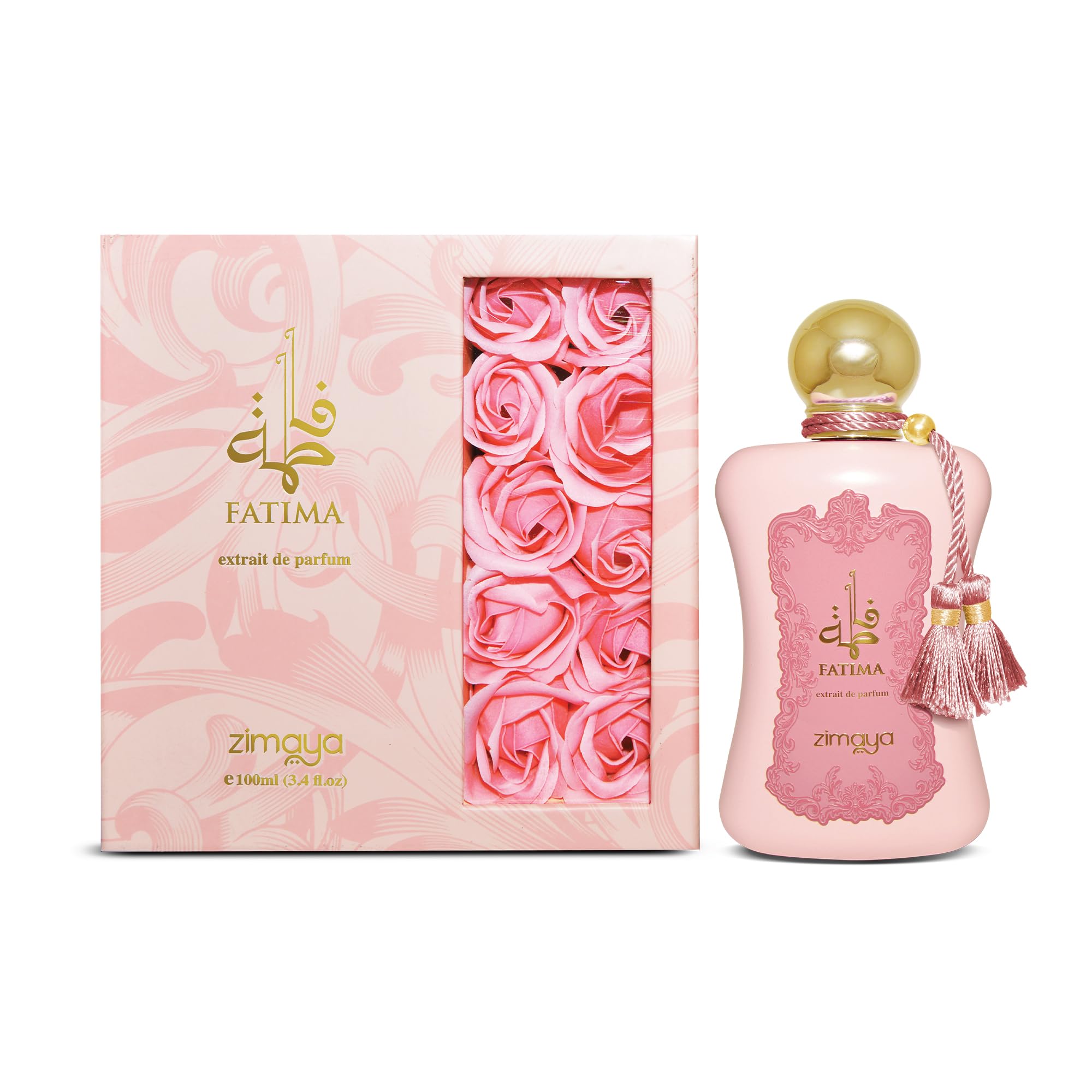 Zimaya Fatima Pink rose-heart close-up, ideal for romantic occasions.