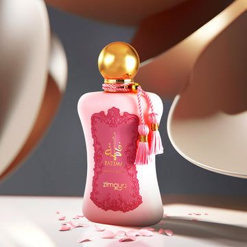 Zimaya Fatima Pink close-up of the woody base, suggesting lasting wear.
