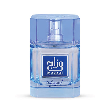 Zimaya Mazaaj para hombres, botella de fragancia; estela duradera y elegante.