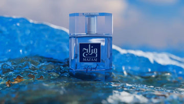 Zimaya Mazaaj perfume, corazón cálido con neroli y jengibre para uso diario.