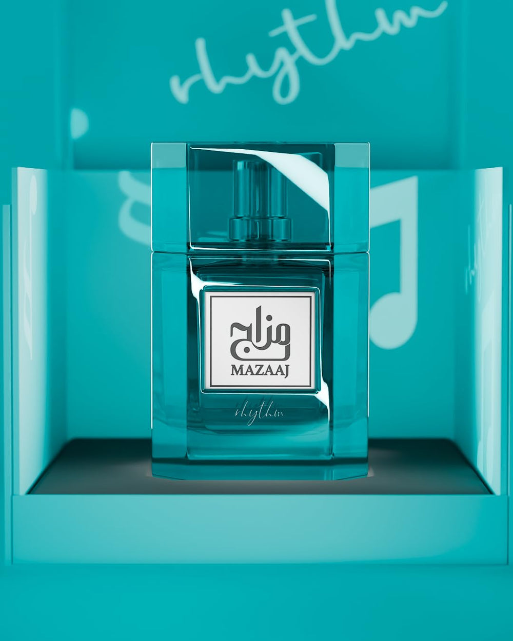 Zimaya Mazaaj Rhythm amber musk base for a warm, lasting trail.