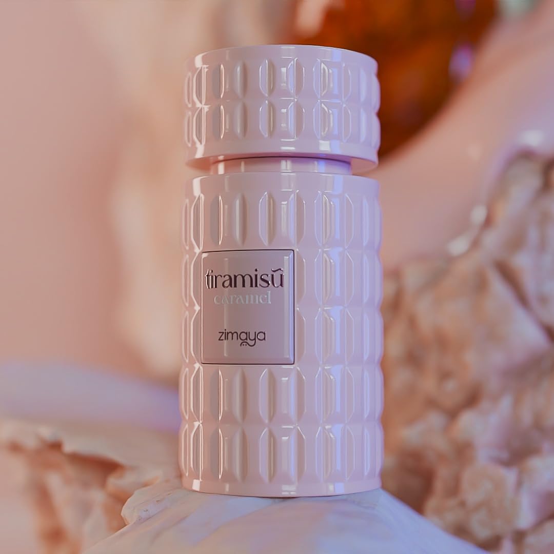 Empaque y caja zimaya Tiramisu Caramel, presentación premium para ocasiones
