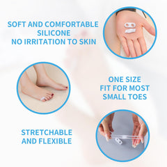 Zinyakon separador dedo pie, gel médico, dos huecos, reduce rozaduras.