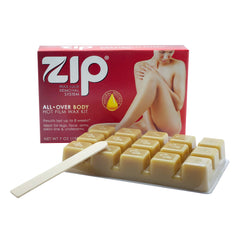 Zip Wax Kit cera sin tiras en acción para depilación en casa