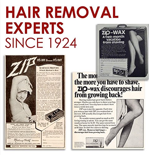 Zip Wax Kit textura densa se endurece en piel para retirada limpia