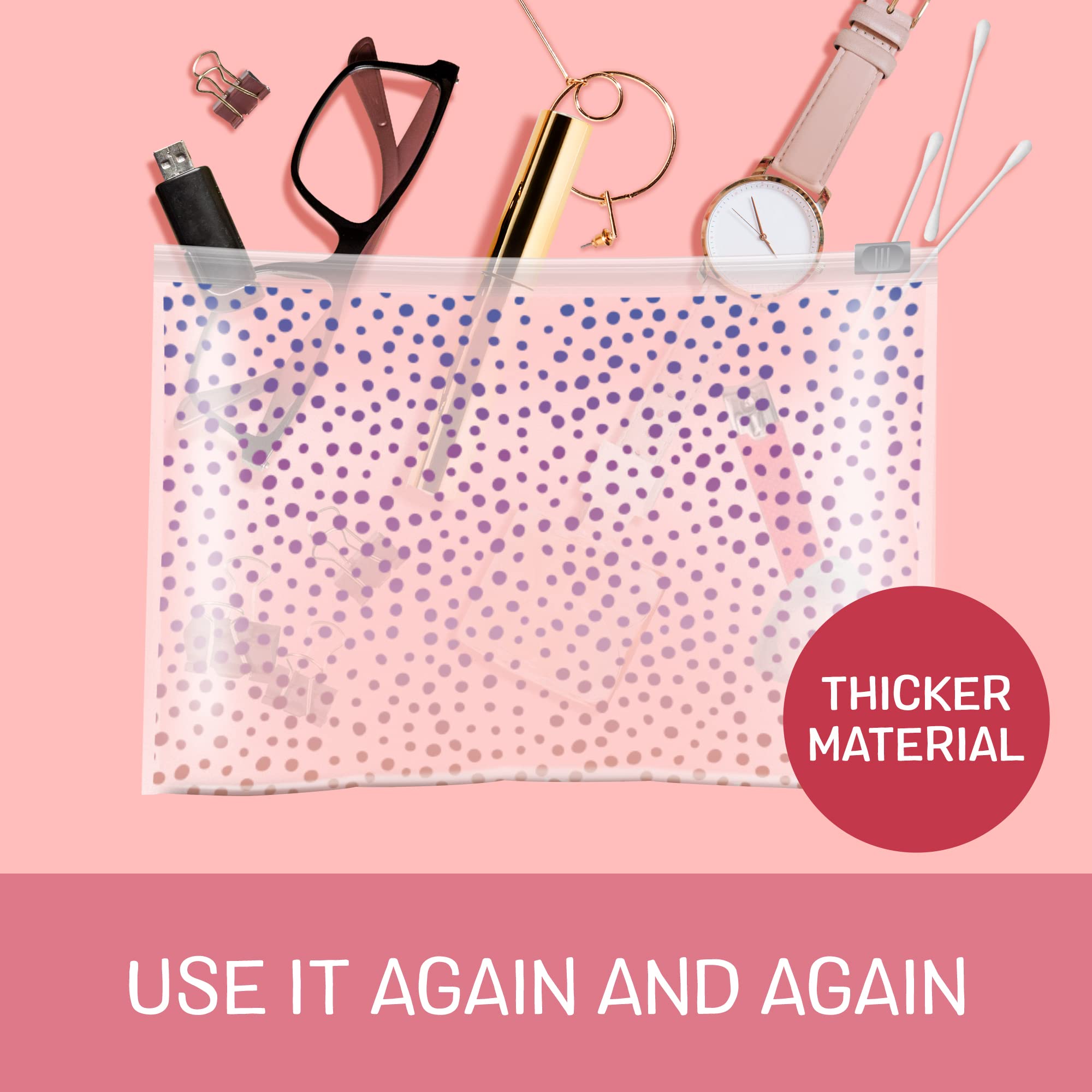 Bolsa Ziploc para diario, perfecta para objetos personales.