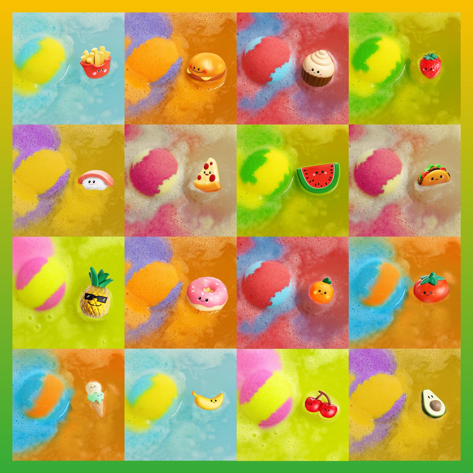 Zippytots set de 16 bombas con sorpresa, regalo para niños curiosos.