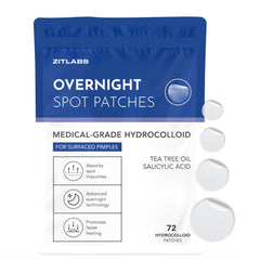 Parche hidrocoloide ZitLabs para la piel, discreto y de accion rapida en granos.