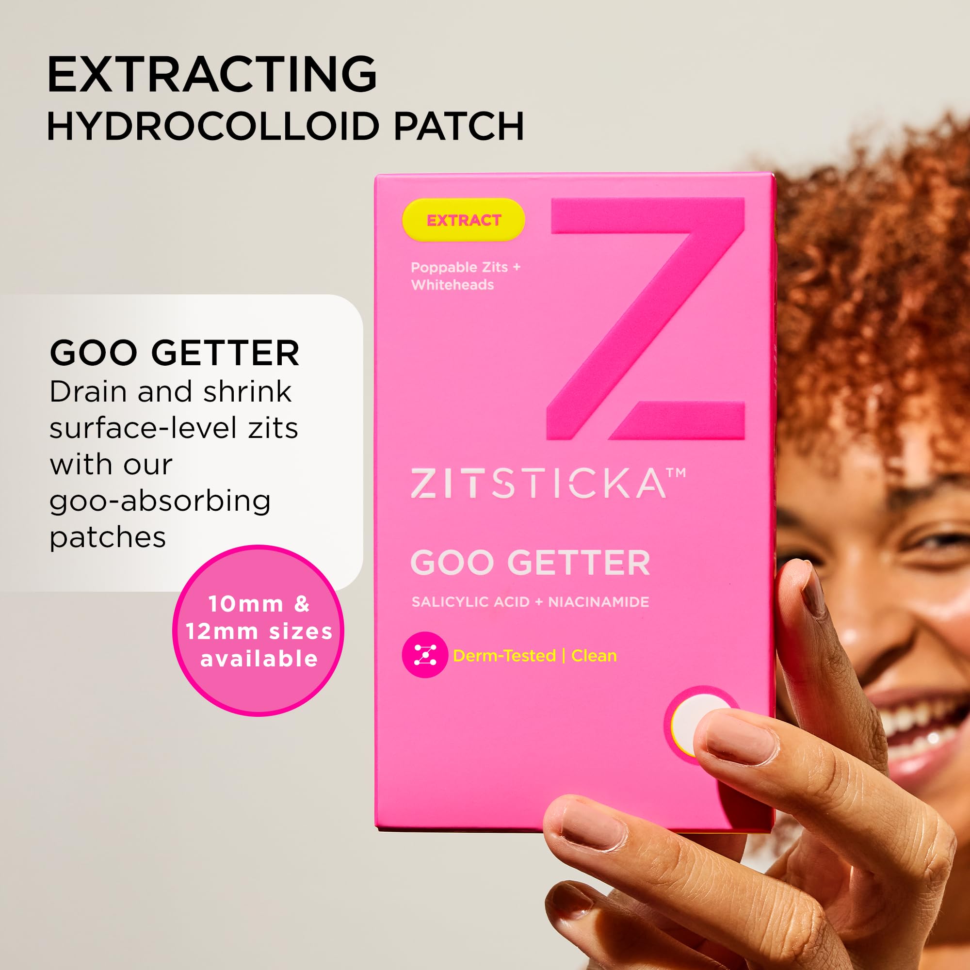Goo Getter de ZitSticka en empaque de 72 parches para viajar.