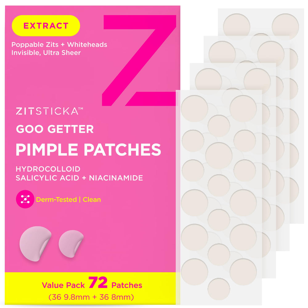 Parche ZitSticka Goo Getter para la cara, cubre granos con segunda piel.