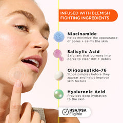Ingredientes clave de ZitSticka KILLA para combatir el acné en desarrollo.