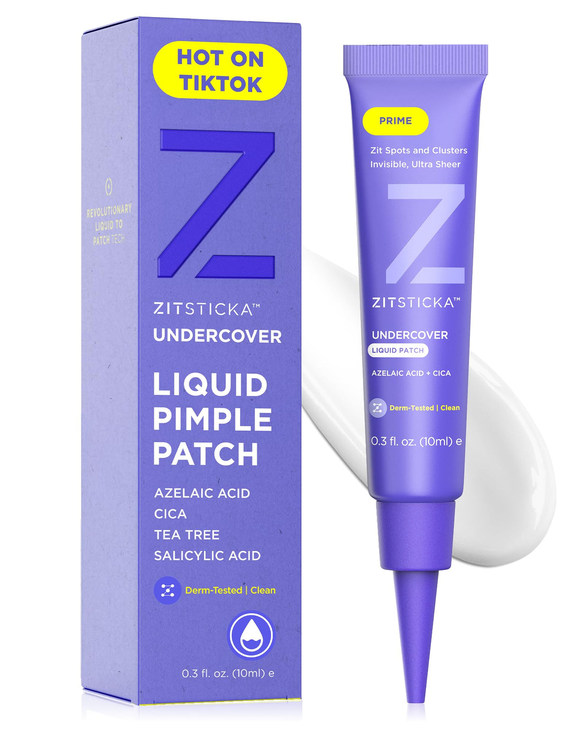 ZitSticka parche líquido invisible listo para aplicar sobre un granito