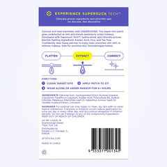 Application sans contact des patchs ZitSticka sur le visage, hygiénique.