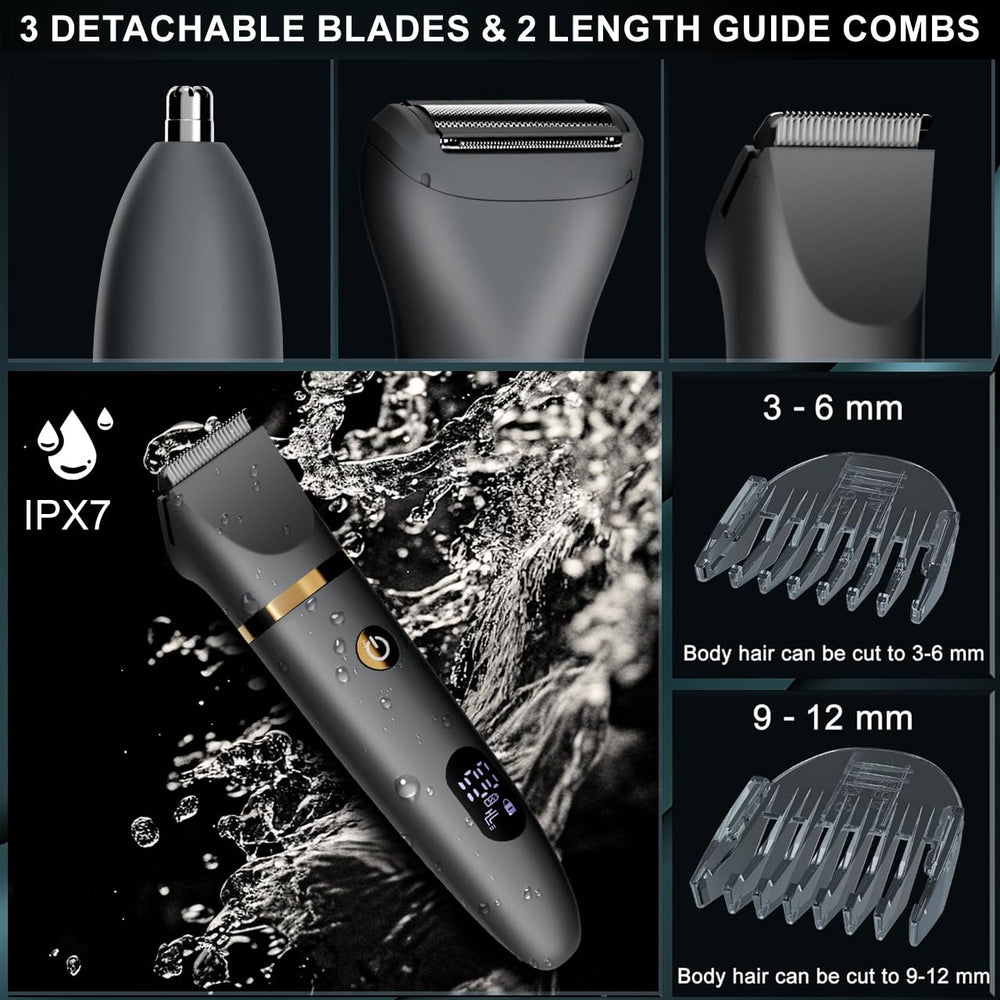 Zivelier IPX7 en uso en la ducha para un afeitado cómodo
