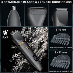 Zivelier IPX7 en uso en la ducha para un afeitado cómodo