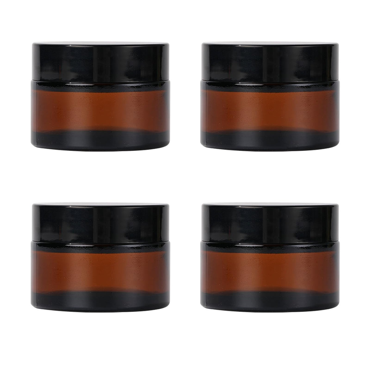 Tarro ámbar ZIYIZE con tapa de 1 oz, ideal para crema cosmética.