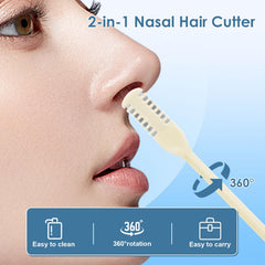 ZKENIRD cortapelos nasal 2 en 1 para hombres y mujeres.