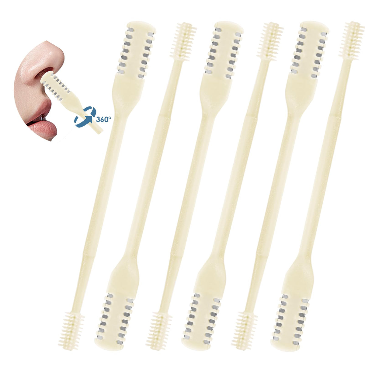 ZKENIRD cuchilla nasal de doble lado 2 en 1 para cortes precisos y seguros.