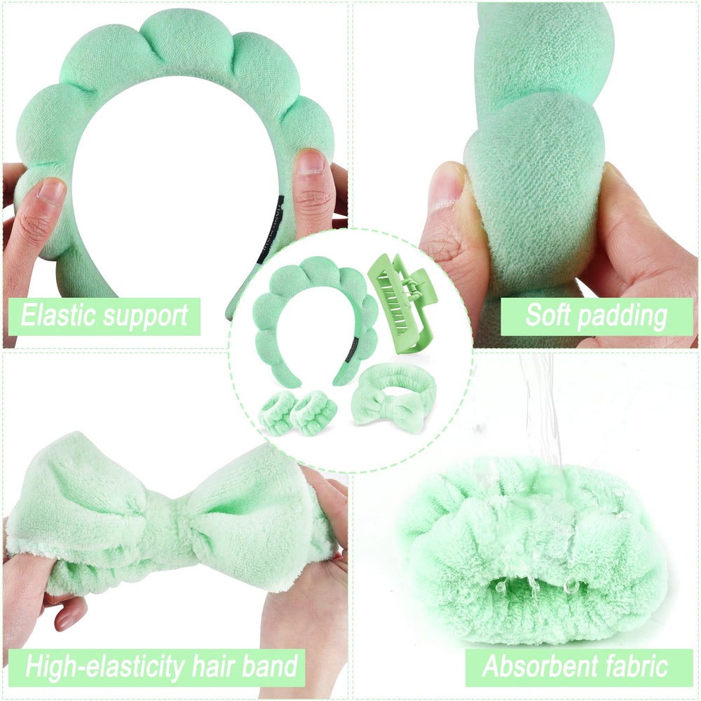 Conjunto de regalo Zkptops de spa para mujer, verde.