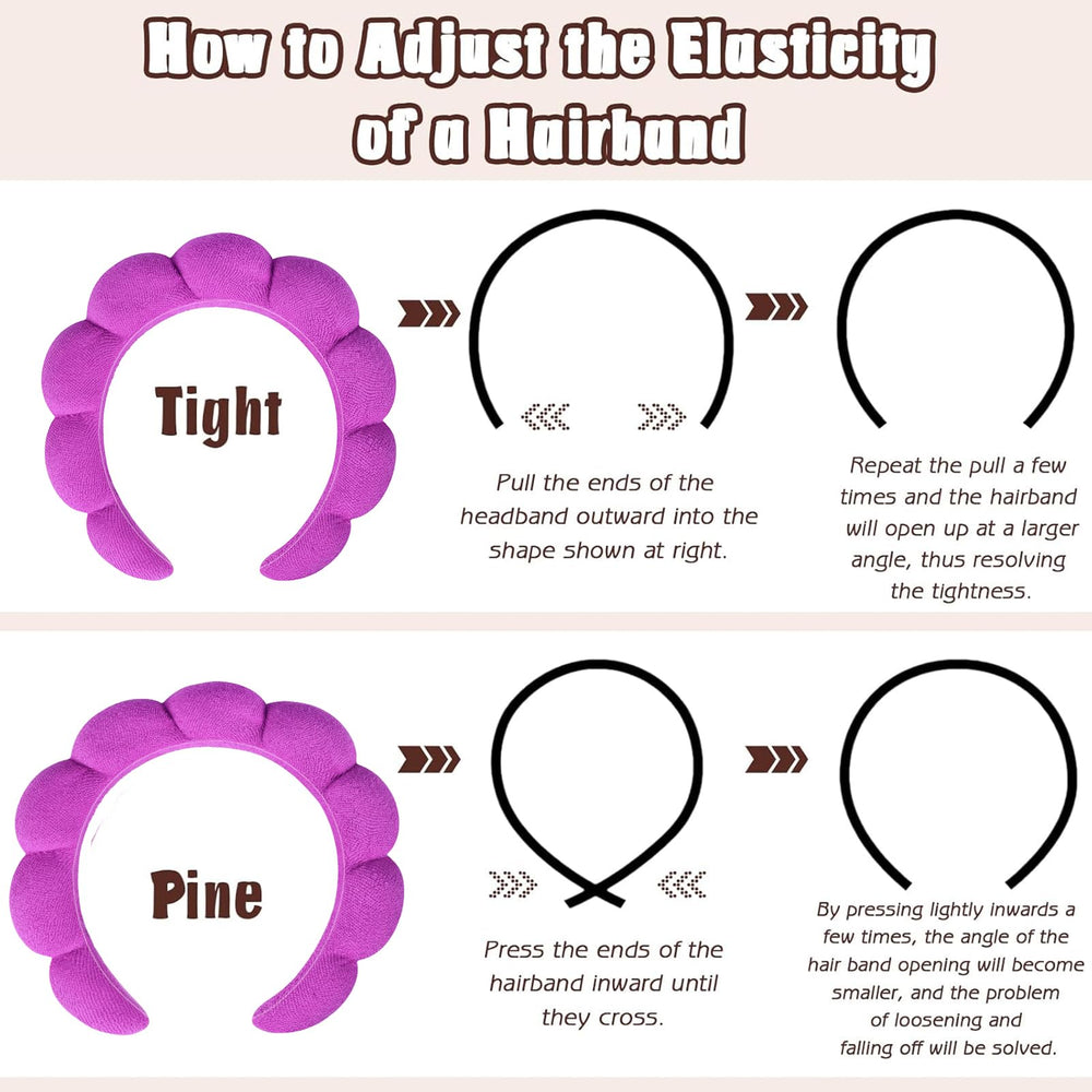 Banda spa Zkptops talla flexible, se adapta a la mayoría de cabezas