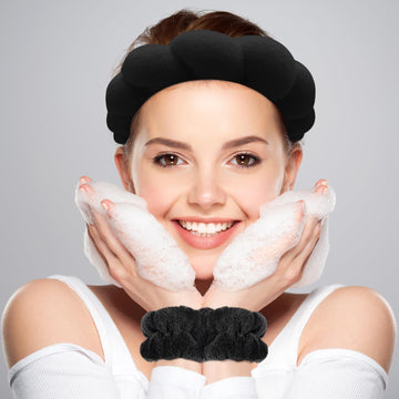 Zkptops pulsera muneca spa sujecion segura y comoda durante el cuidado facial.