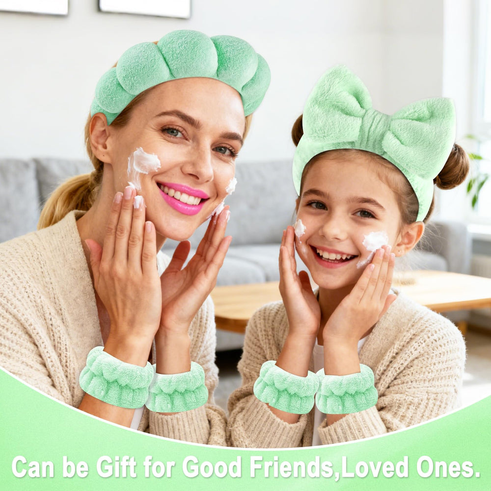 Textura suave de terry verde de Zkptops para comodidad.