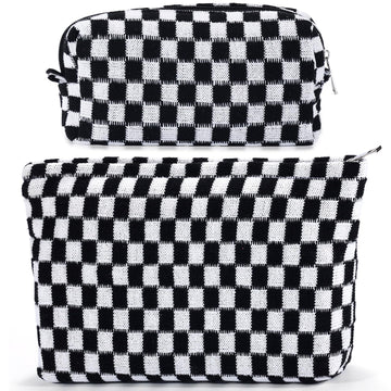 ZLFSRQ bolsa de maquillaje cuadros grande para cosméticos diarios