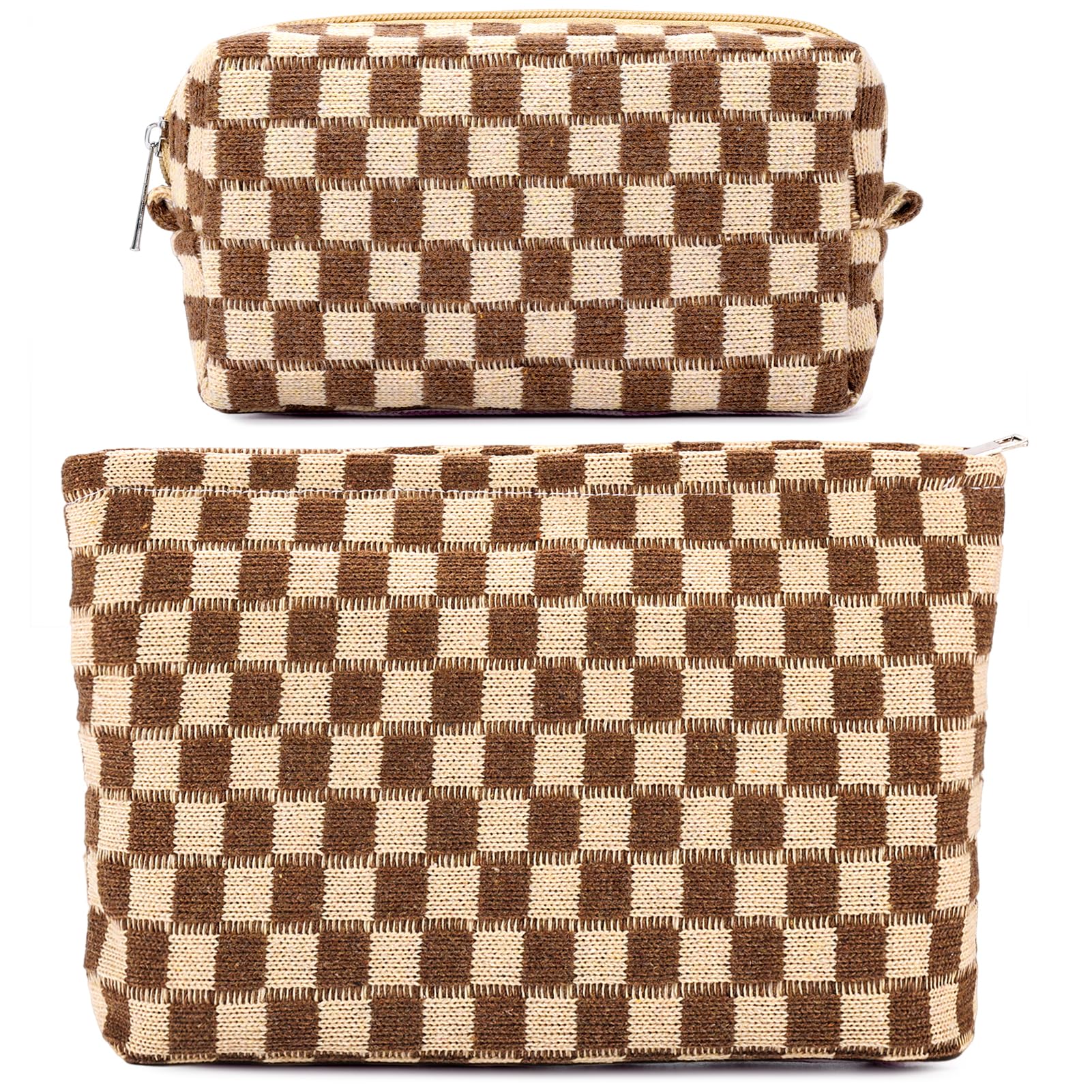 ZLFSRQ bolso maquillaje cuadros grande, ideal para viaje y organización diaria.