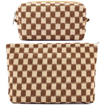 ZLFSRQ bolso maquillaje cuadros grande, ideal para viaje y organización diaria.