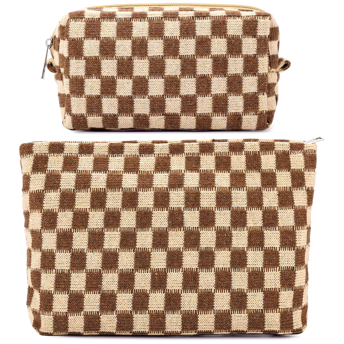 ZLFSRQ bolso maquillaje cuadros grande, ideal para viaje y organización diaria.