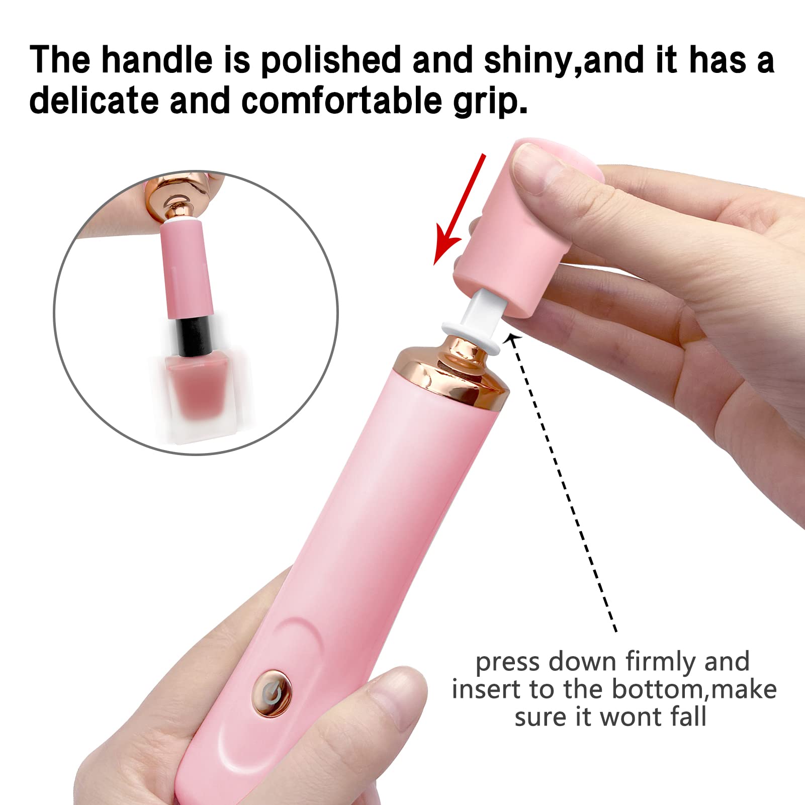 ZLMONDEE agitador-brochas-uñas pensado para brochas de esmalte y uso fácil.