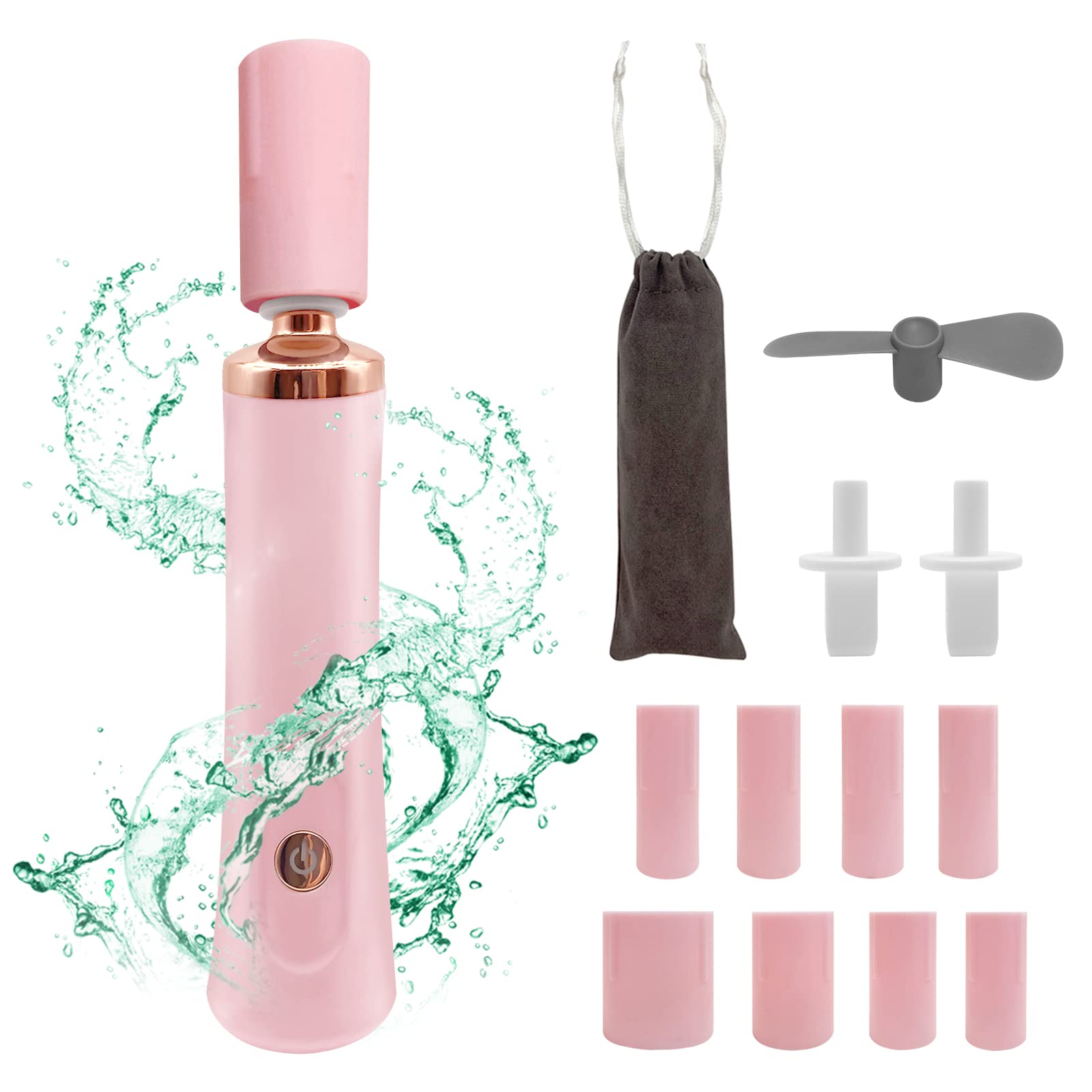 ZLMONDEE agitador-laca-rosa facilita mezclar laca de uñas de forma uniforme.