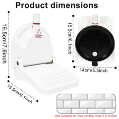 ZMJY Reposapiés de ducha con diseño plegable para viaje y almacenamiento.