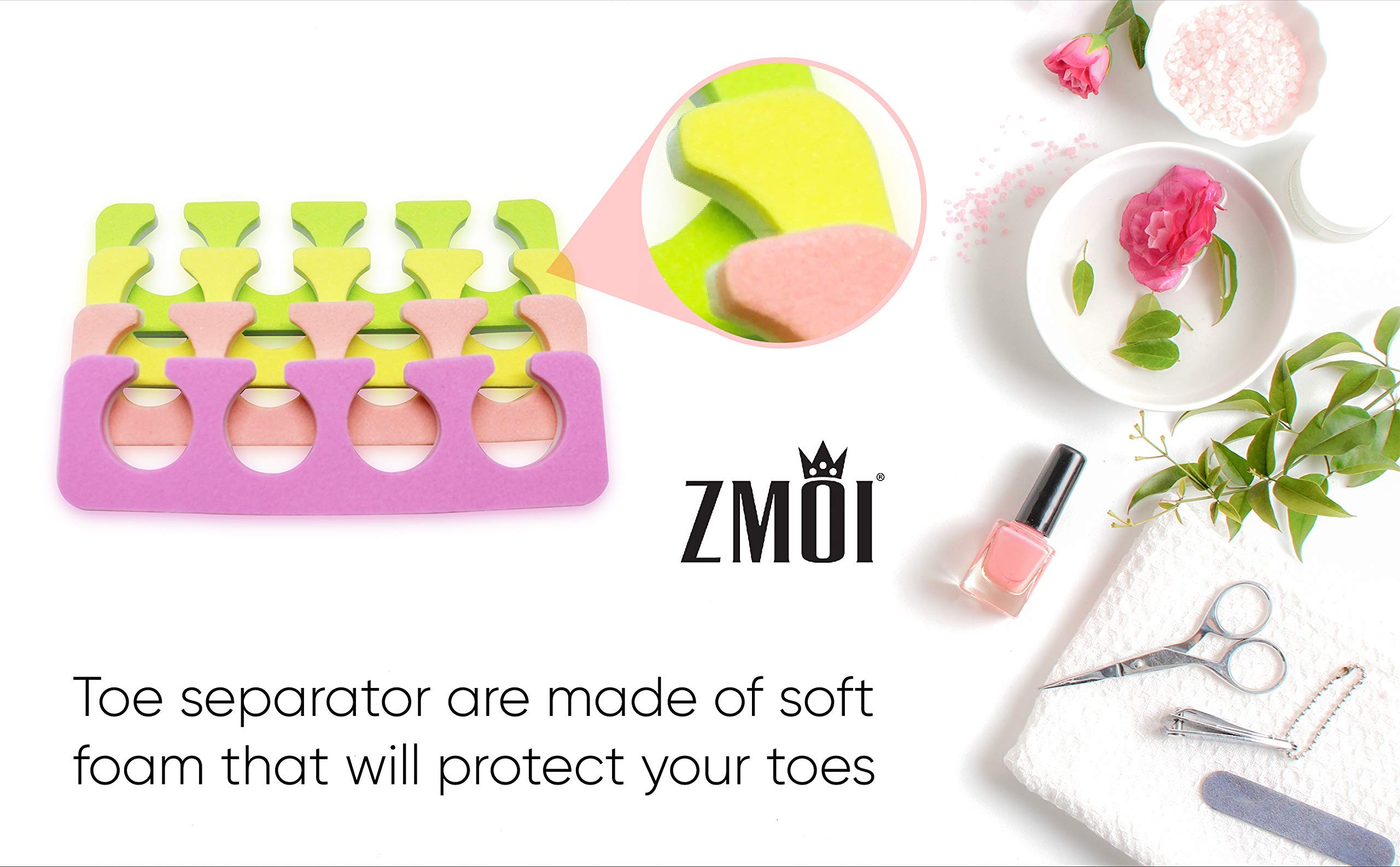 ZMOI caja práctica de regalo con separadores para pedicura.