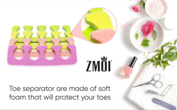 ZMOI caja práctica de regalo con separadores para pedicura.