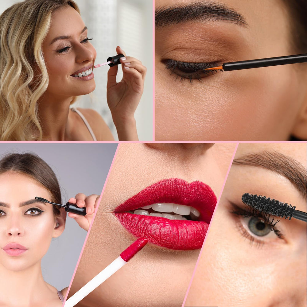 ZNBSIXP aplicador cepillo, aplicación precisa para mascaras y brillo labial sin manchas.