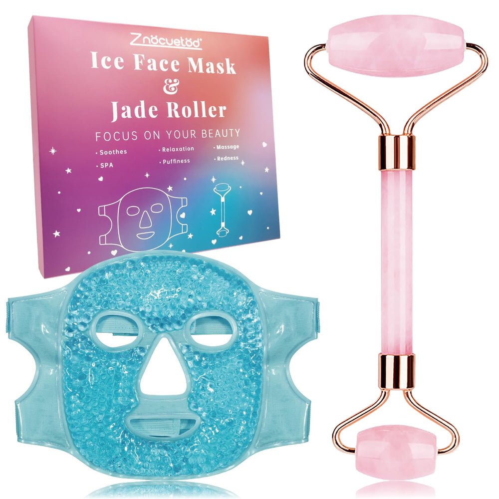 ZNÖCUETÖD rodillo de jade para rostro: ligero levantamiento suave.