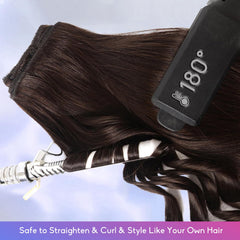 extensiones remy znxdjx-e doble capa con clips de silicona antideslizante