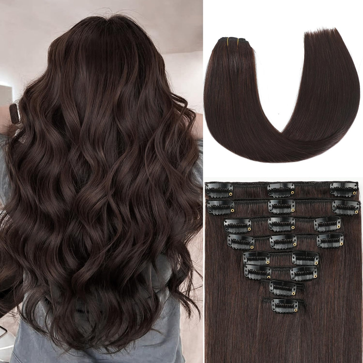 extensiones remy znxdjx-e pelo liso 14 pulgadas para un aspecto natural