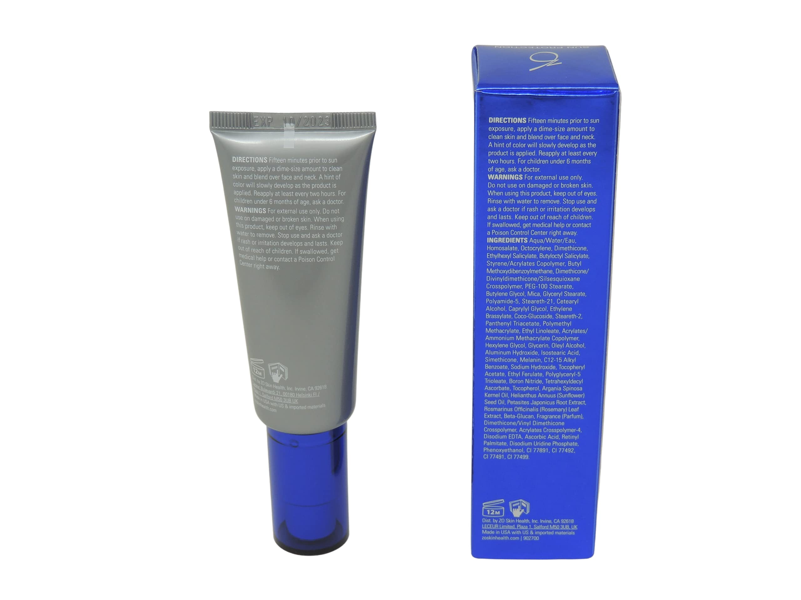 Zo Skin Health Écran solaire intelligent, texture crème légère, application douce et anti-brillance.