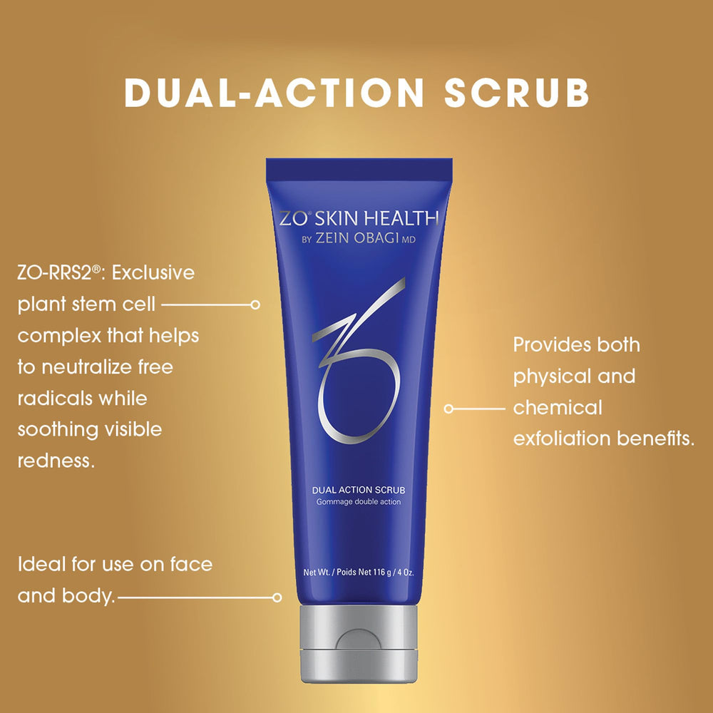ZO SKIN HEALTH Rutina facial con exfoliación dual en cuidado diario.